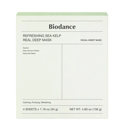 Biodance, REFRESHING SEA KELP REAL DEEP MASK - Gel Mask for Soothing and Hydrating, 1 pc.