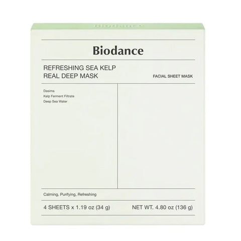 Biodance, REFRESHING SEA KELP REAL DEEP MASK - Gel Mask for Soothing and Hydrating, 1 pc.