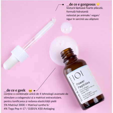 Geek&Gorgeous Ser cu peptide Power Peptides, 30 ml