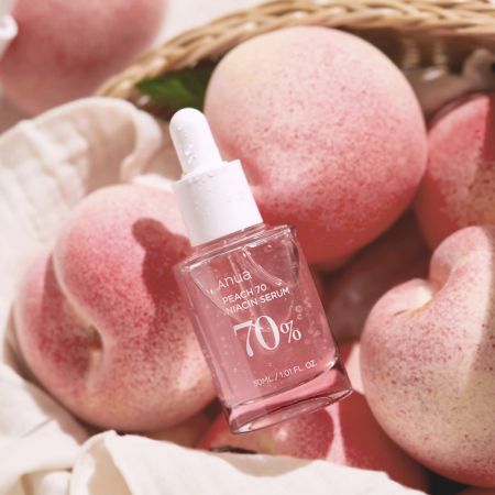 Anua Ser pentru fata cu 70% extract de piersici si niacinamida, 30 ml