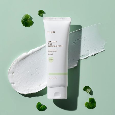 Iunik, Centella Light Cleansing Foam, 120 ml