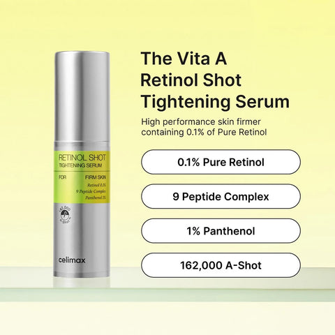 Celimax The Vita-A Retinol Shot Tightening Serum,  Ser facial cu Retinol, 30ml