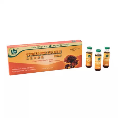 Yongkang International China Fiole cu Ganoderma Lucidum, 10 fiole, 10 ml